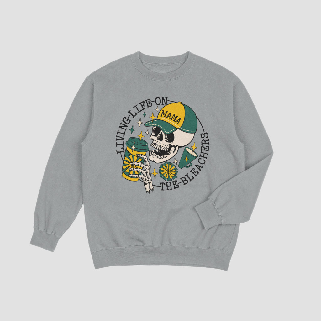 Mama on the Bleachers Cheer Crewneck Sweater